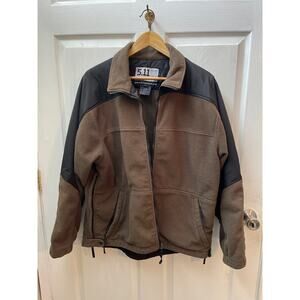 5.11 511 Tactical Men's Brown Black Full Zip Fleece Jacket Size Large‎